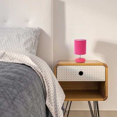 Simple Designs 10.24" LED Table Lamp, Pink (LT2005-PNK-LB)