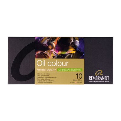 Rembrandt Oil Paint, Assorted Colors, 10/Set (RBX01820311)