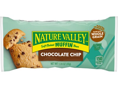 Nature Valley Chocolate Chip Soft-Baked Muffin Bar, 1.24 oz., Dozen (20667000)