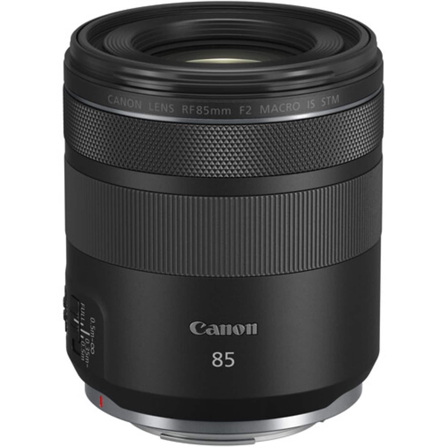 Canon RF 85mm f/2 Macro IS STM Lens, Black (4234C002)