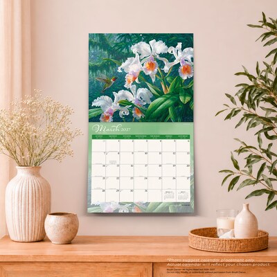 2027 BrownTrout Hummingbirds 14" x 12" Monthly Wall Calendar, Assorted Colors (9798330716029)