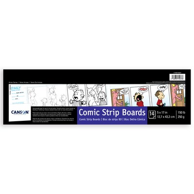 Canson Artist Series 5 x 17 Comic Strip Drawing Sketch Pad, 14 Sheets/Pad, 2/Bundle (MCXC100510869