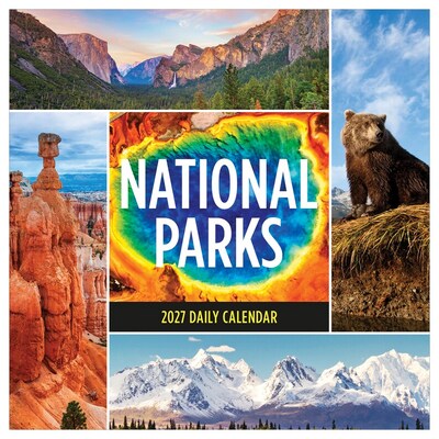 2027 TF Publishing National Parks 5.25" x 5.25" Daily Day-to-Day Calendar, Multicolored (27-3062)
