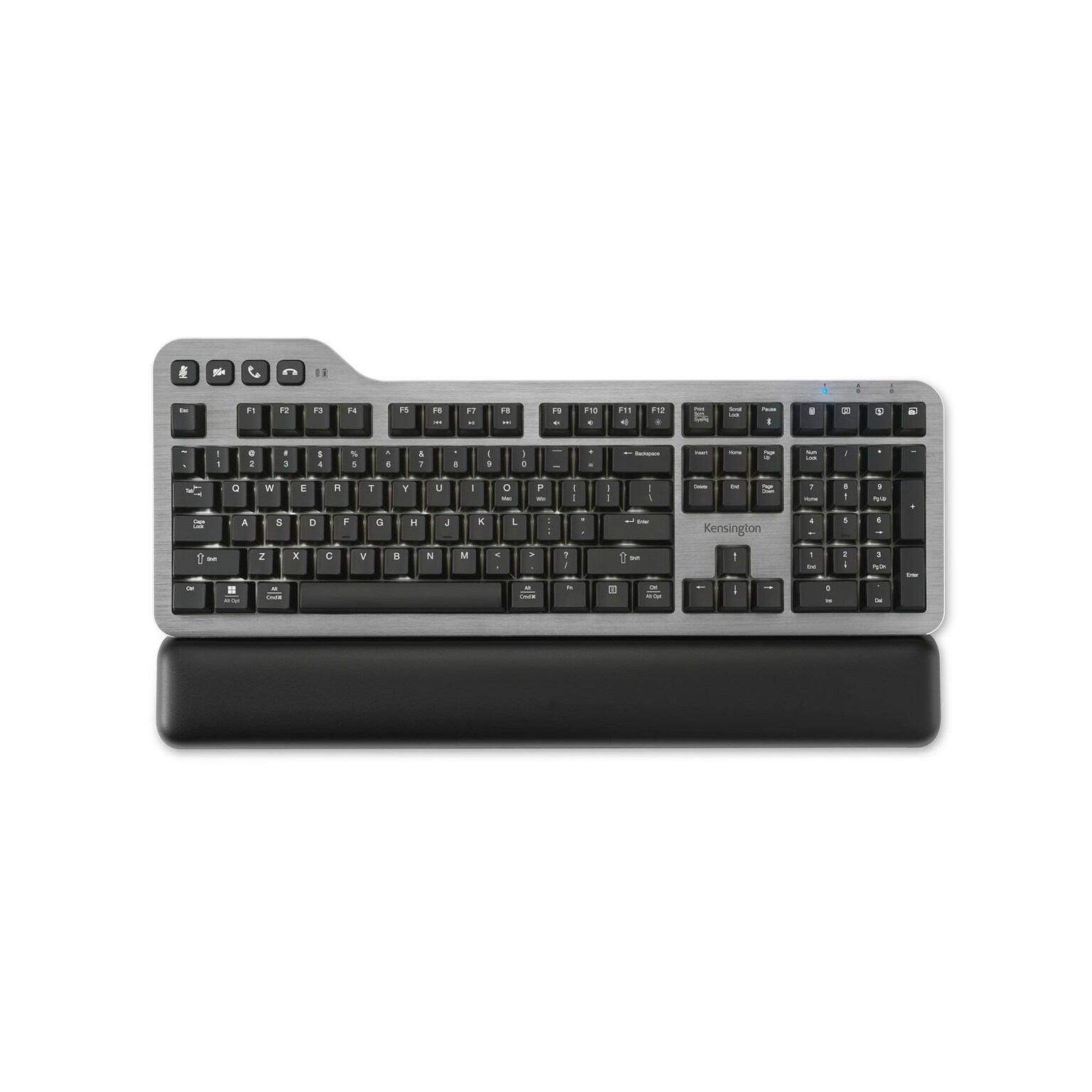Kensington MK7500F QuietType Wireless Ergonomic Keyboard, Black (K72201US)