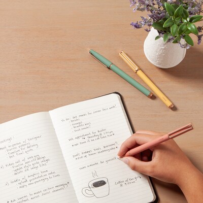 U Brands Catalina Pens Pen, Medium Point, 0.7mm, Black Ink, 3/Pack (4371U04-24)