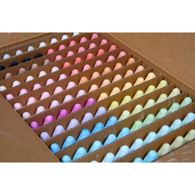 Crayola Bright & Bold Drawing Chalk, Assorted Colors, 130/Box (BIN510817)