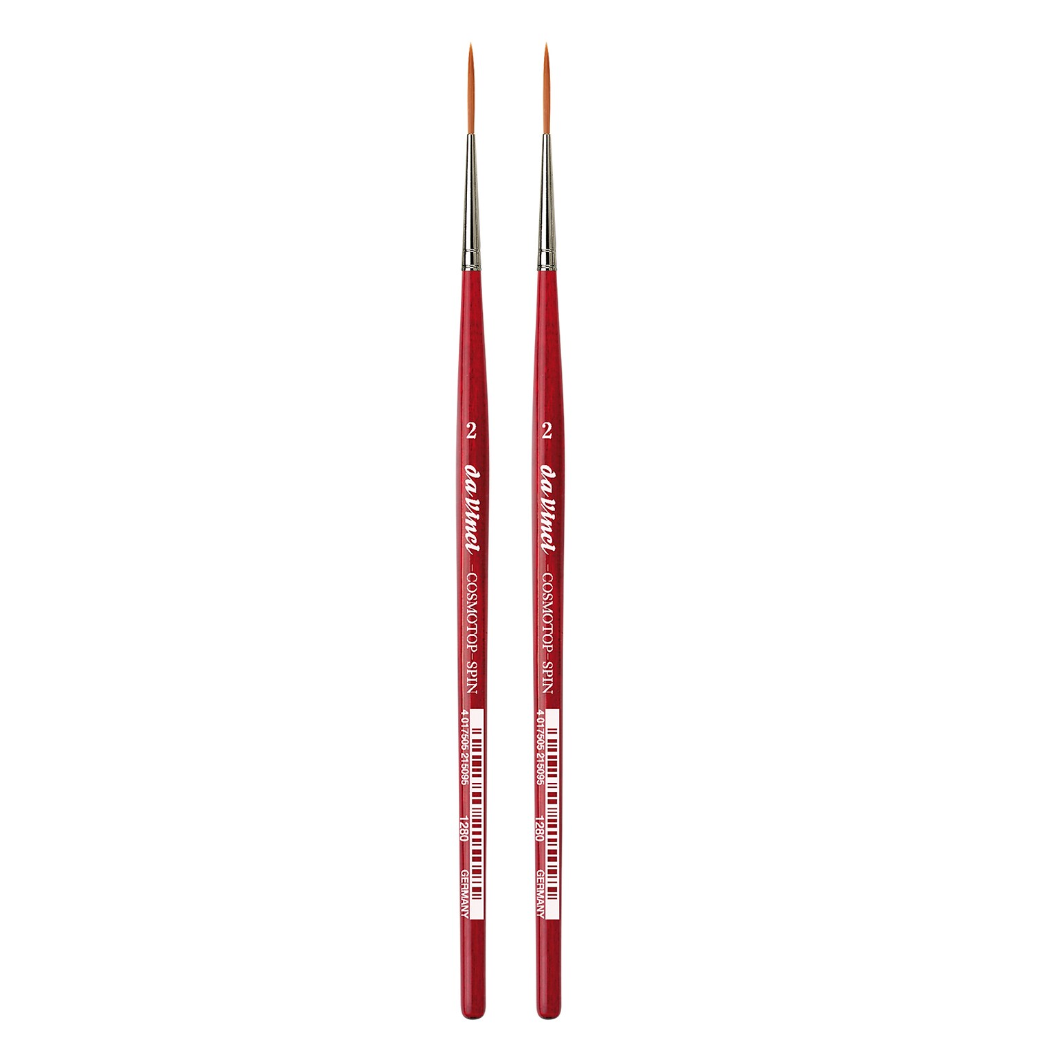 da Vinci COSMOTOP-SPIN Mixed Media Synthetic Bristle, Rigger Brushes, 2/Pack (DVXVA12802-2)