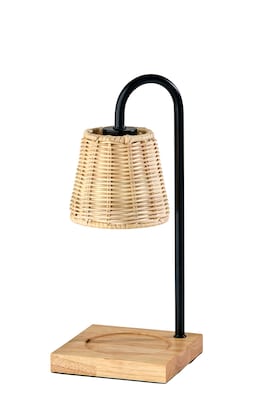 Simplee Adesso Ridgley Candlewarmer 13.25 Halogen Table Lamp, Black (SL1190-01)