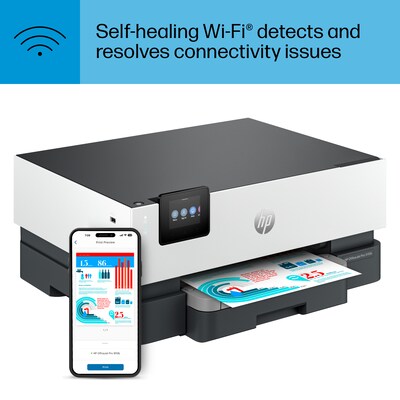 HP OfficeJet Pro 9110b Wireless Color Inkjet Printer, Single-Function, Print (5A0S1A#B1H)