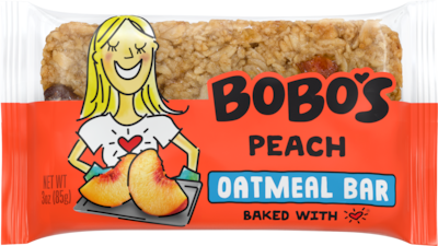 Bobos Gluten-Free Peach Oat Bar, 36 oz., 12 Bars/Box (111-D)