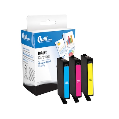 Quill Brand® Remanufactured C/M/Y Standard Yield Inkjet Cartridge Replacement for HP 902, 3/Pack (T0