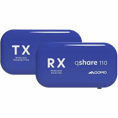 QOMO Projector Wireless HDMI Transceiver & Receiver, Blue (QSHARE 110)