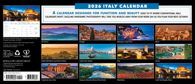 2026 Willow Creek Italy 6.5 x 15 Monthly Wall Calendar (56264)