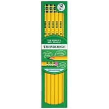 Ticonderoga Wooden Pencil, #3 Hard Lead, 6/Pack (13883)