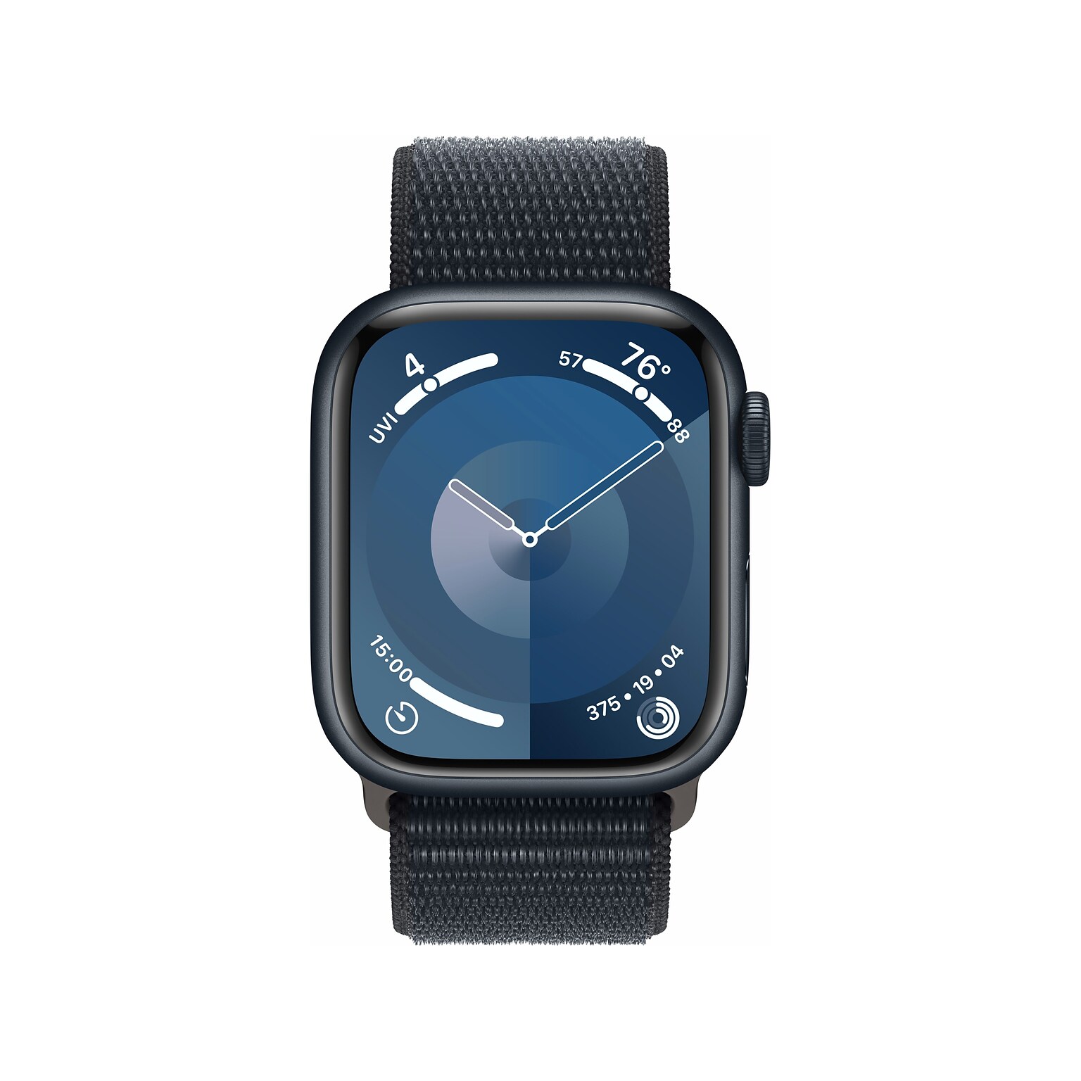 Apple Watch Series 9 (GPS) Smartwatch, 41mm, Midnight Aluminum Case with Midnight Sport Loop  (MR8Y3LW/A)