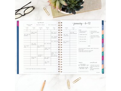 2025 AT-A-GLANCE Harmony 8.5 x 11 Weekly & Monthly Planner, Poly Cover, Denim (1099-905-20-25)