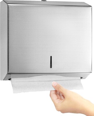 Alpine Industries Centerpull Paper Towel Dispenser, Stainless Steel, 2/Pack (481-2PK)