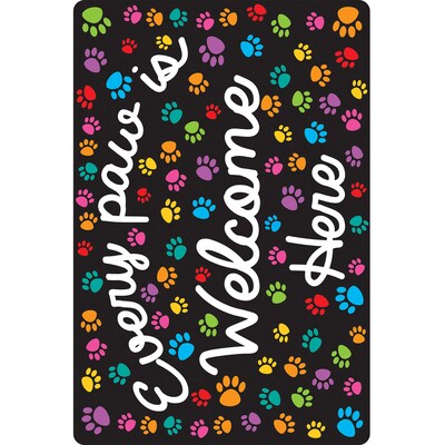 Ashley Smart Poly Computer Mouse Pad, 8" x 10", Every Paw is Welcome Here, 6/Pack (ASH12511-6)