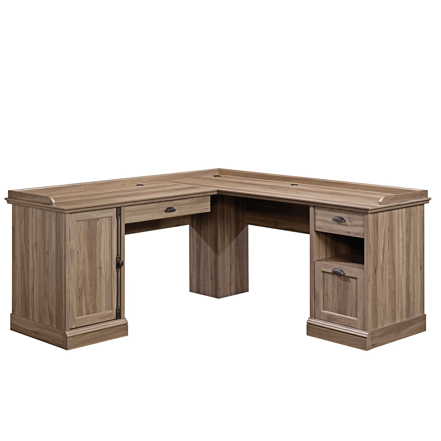 Sauder Barrister Lane 69W L-Shaped Desk, Salt Oak (418270)