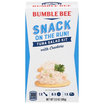 Bumble Bee Snack On The Run! Tuna Fish with Crackers, 3.5 oz., 12/Carton (AHF70777)