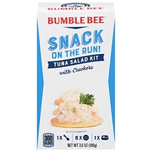 Bumble Bee Snack On The Run! Tuna Fish with Crackers, 3.5 oz., 12/Carton (AHF70777)