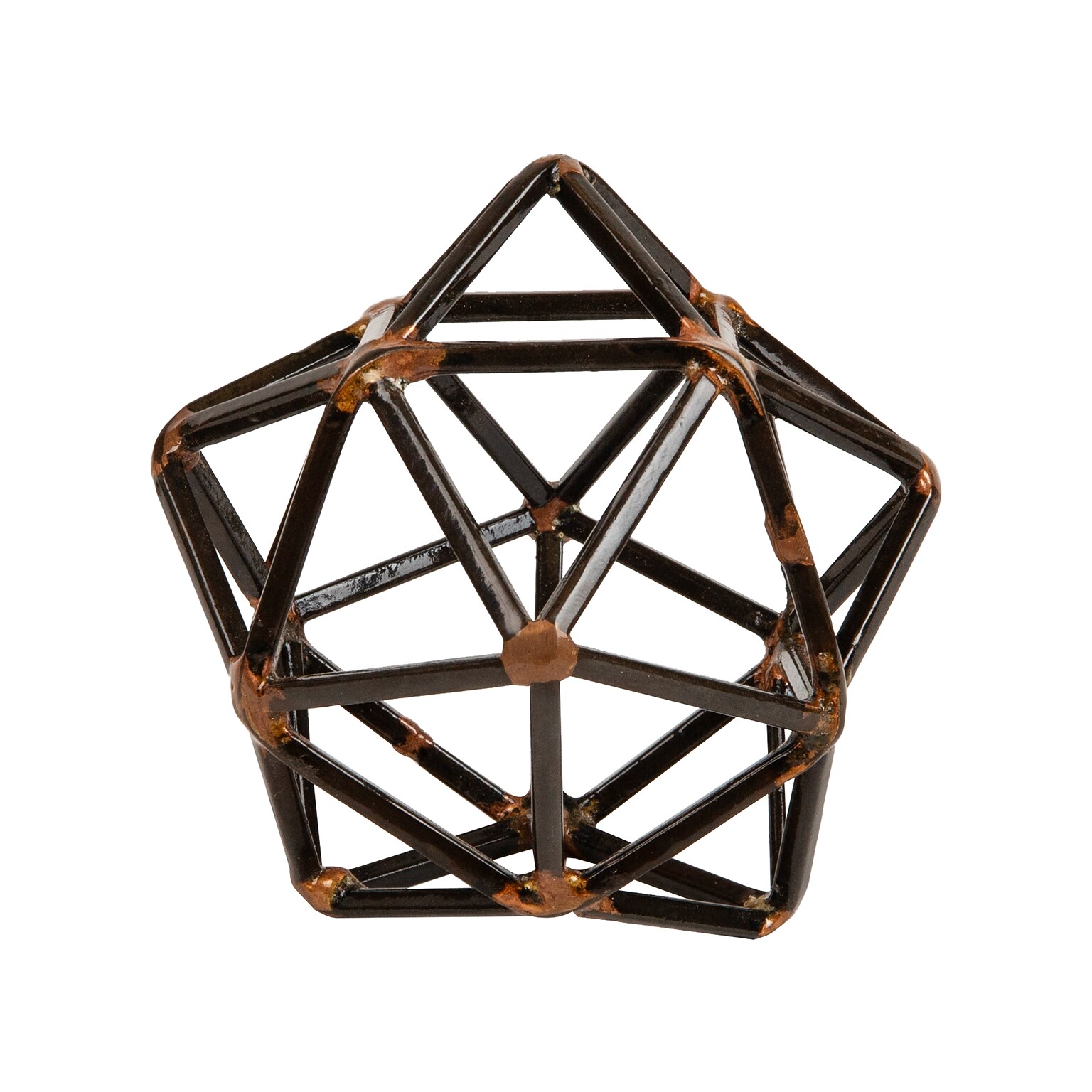 Mind Reader Metal Geometric Sculpture, Black (DECO-BLK)