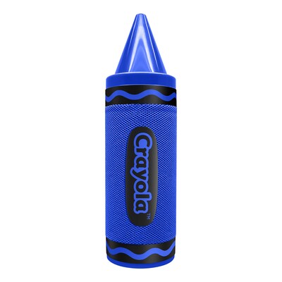 Crayola Wireless Bluetooth Portable Crayon Speaker with FM Radio, Blue (CBT450B)