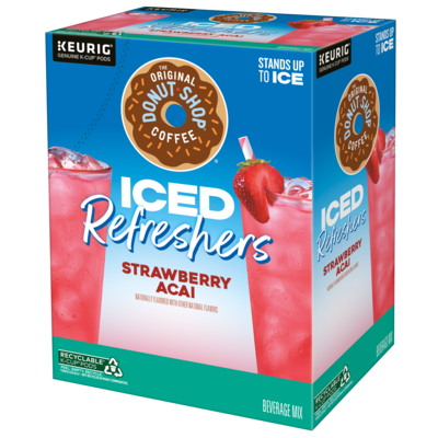 The Original Donut Shop Iced Refreshers Strawberry Acai, Keurig® K-Cup® Pods, 20/Box (5000379382)