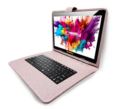 Linsay Octa Core 10.1" Tablet, 4GB RAM, 128GB Storage, Android 13, Bundled with Cloth Keyboard, Backpack and Stylus Pen