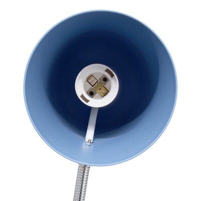 Simple Designs Sleek Essentials LED Desk Lamp, 15.28", Blue (LD1075-BLU)
