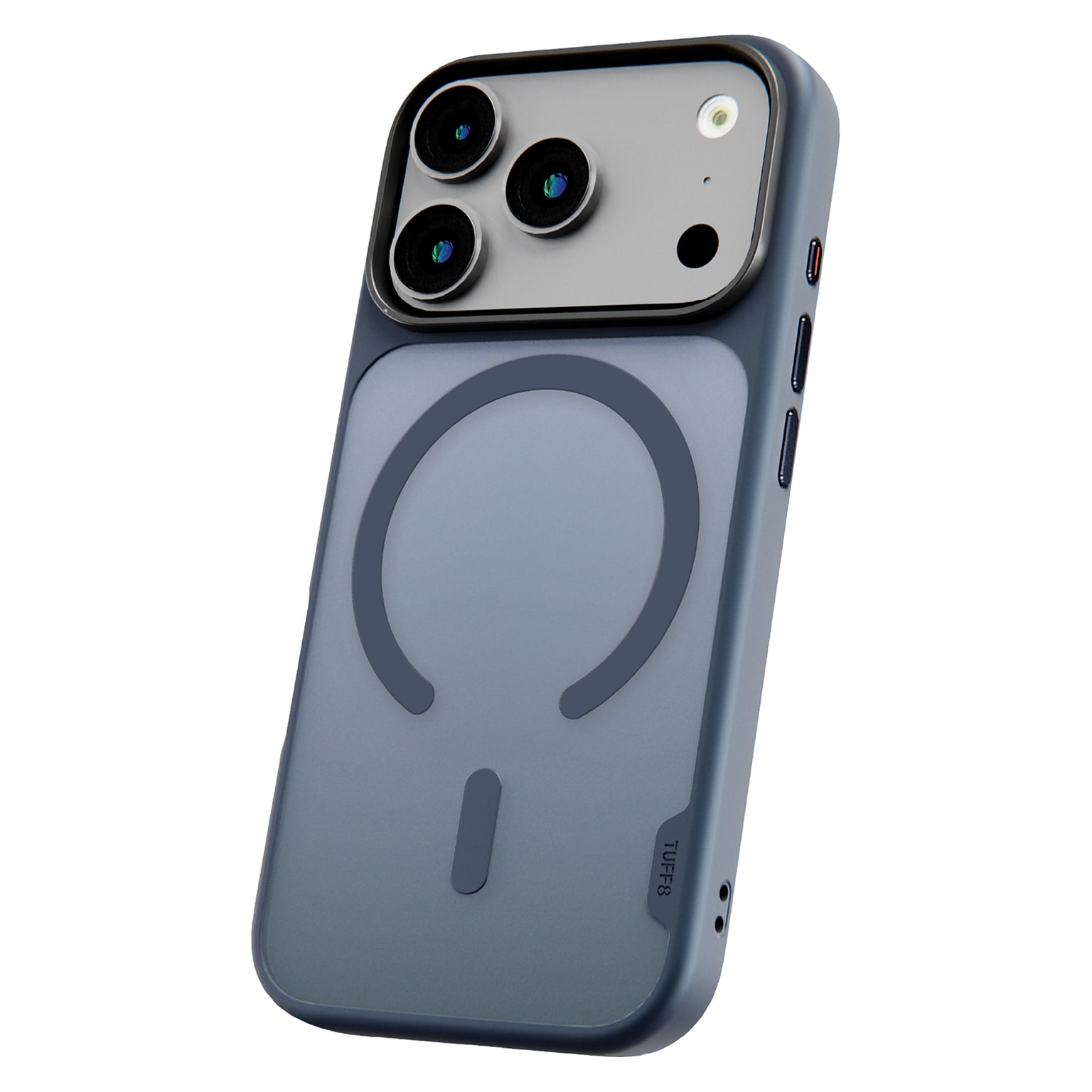 TUFF8 GlideGuard MagSafe Phone Case for iPhone 18 Pro, Shock Absorbing, Blue (T8GG-IP1803BL)