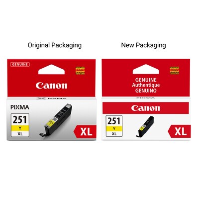 Canon 251XL Yellow High Yield Ink Cartridge (6451B001)