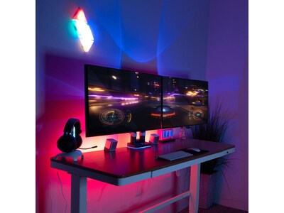 Mount-It! Adjustable Dual Monitor Arm, Up to 35" Monitor, Grayish White/Matte Black (MI-4882)