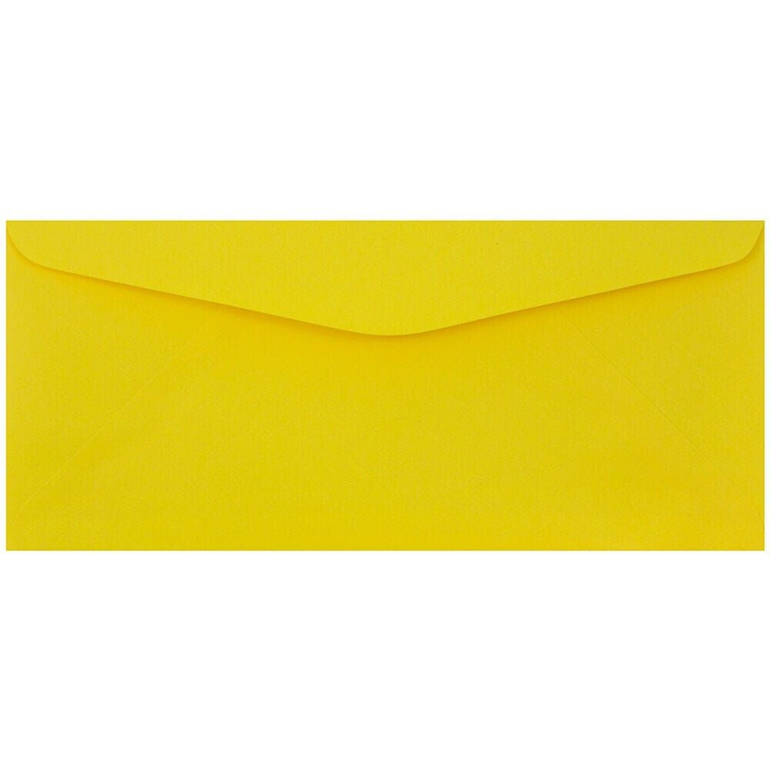 JAM Paper #9 Business Envelope, 3 7/8 x 8 7/8, Yellow, 100/Pack (1532902D)