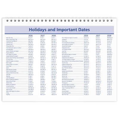 2026 AT-A-GLANCE QuickNotes 11" x 8" Monthly Wall Calendar (PM50-28-26)