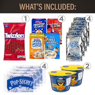 Break Box Dorm Room Survival Snack Box, 55 Items/Box (700-00014)