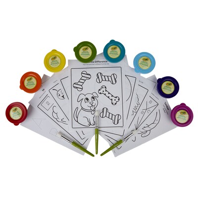 Crayola Spill Proof Washable Paint Kit, Assorted Colors, 53/Set (BIN541076)