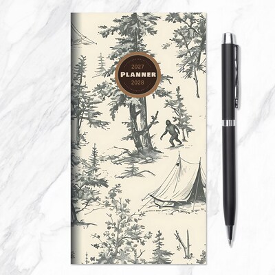 2027 TF Publishing Trail & Timber 3.5" x 6.5"  Monthly Standard Planner, Paperboard Cover, Multicolored (27-7020)