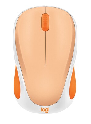 Logitech Design Limited Edition Wireless Ambidextrous Optical USB Mouse, Light Orange (910-007794)