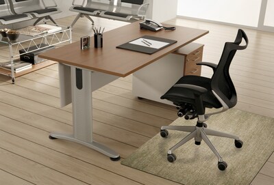 M+A Matting Stonewash Hard Floor Chair Mat,  3 x 4, Khaki (228552334127)