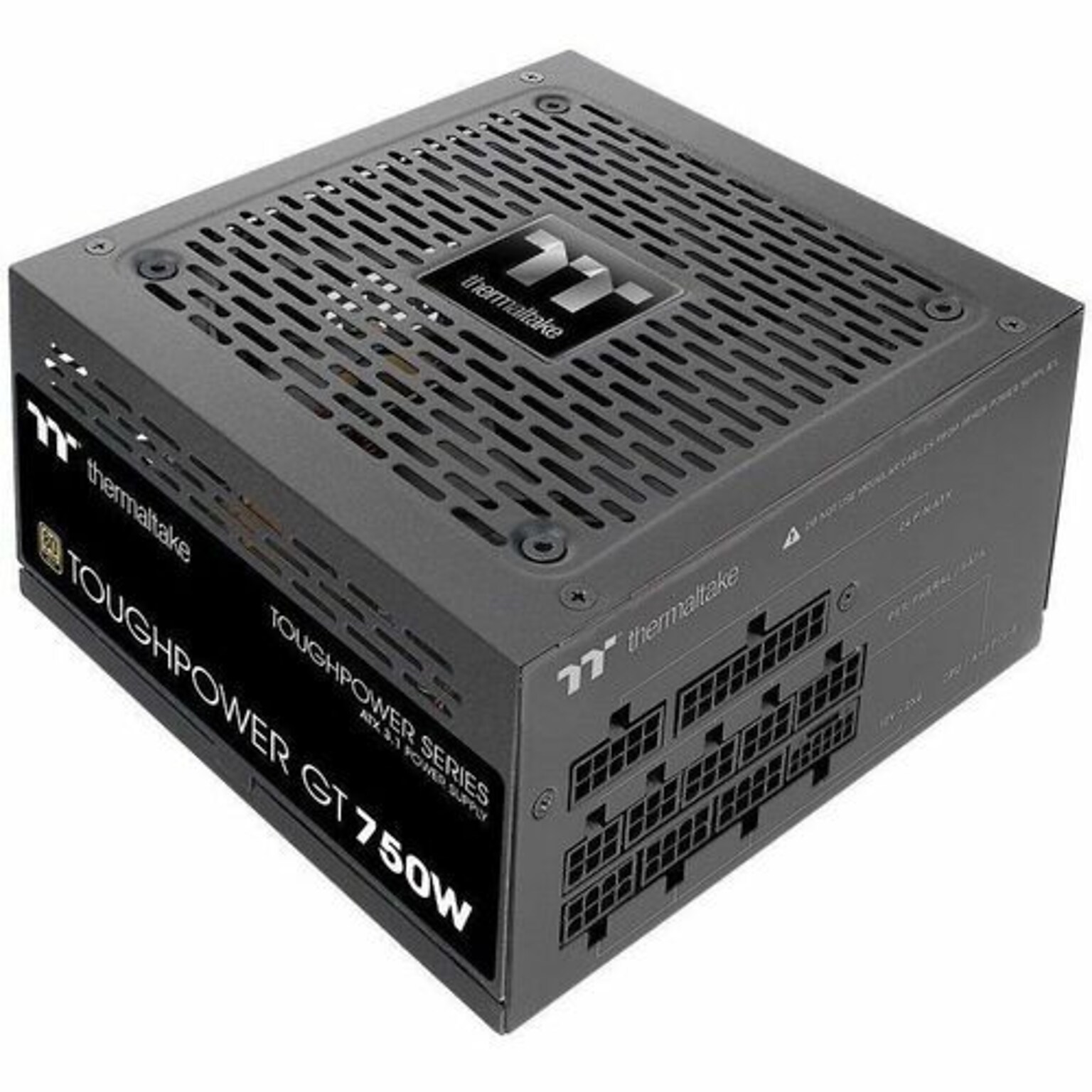 Thermaltake Toughpower GT 750W ATX 3.1 80 Plus Gold ATX Internal Power Supply, Black (PS-TPT-0750FNFAGU-3)