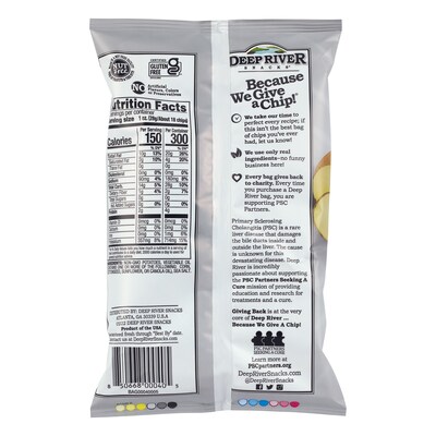 Deep River Snacks Original Sea Salt Kettle Cooked Potato Chips, 2 oz., 24/Box (220-02561)