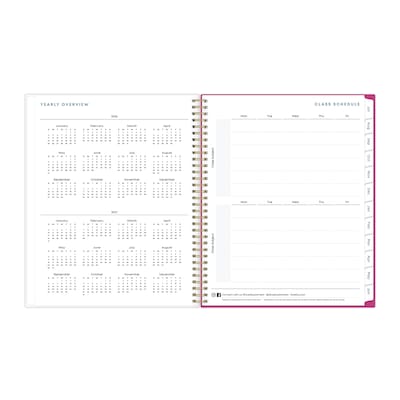 2026-2027 Blue Sky Star Confetti 8.5" x 11" Academic Weekly & Monthly Planner, Plastic Cover (136609-A27)