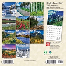 2024 BrownTrout Rocky Mountain Wilderness 7 x 14 Monthly Wall Calendar (9781975464790)