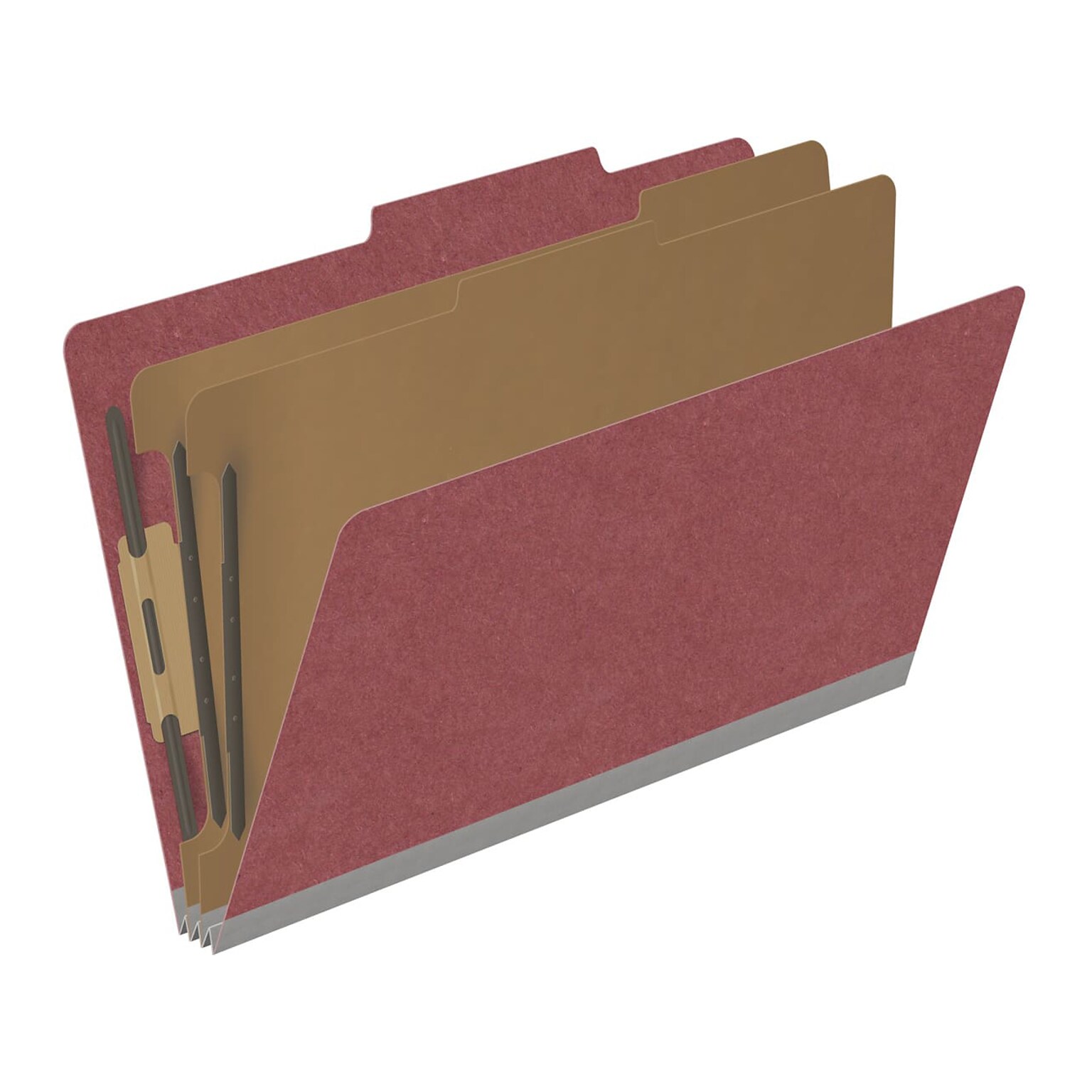 Medical Arts Press Pressboard Classification Folder, 2 Dividers, 2 Expansion, Legal Size, Dark Red, 10/Box (DV-T52-26-3ARD)
