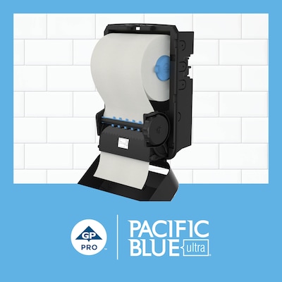Pacific Blue Ultra 8" High-Capacity Hardwound Paper Towels, 1-Ply, 3 Rolls/Carton (26491)