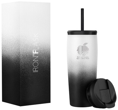 Custom Iron Flask Nomad Tumbler Gradient Colors 20 oz