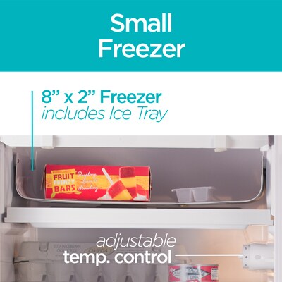 Black & Decker Adjustable Temperature Control Refrigerator with Freezer Compartment, 4.3 Cu. Ft., White (BCRK43W)