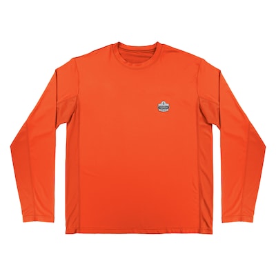 Chill-Its 6689 High Visibility Long Sleeve T-Shirt, Orange, 2XL (12181)