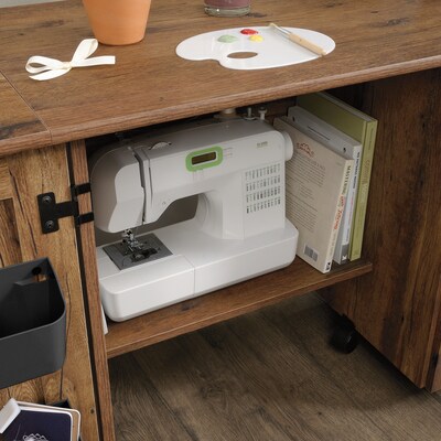 Sauder Select Craft/Sewing Cart, Vintage Oak (426138)